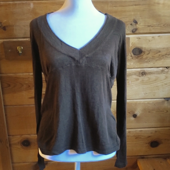 Linen/Cotton Mexx V-neck Long Sleeve - Picture 9 of 9